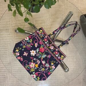 Vera bradley navy paisley